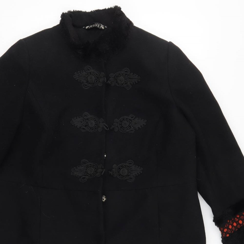 Joanna Hope Womens Black   Overcoat Coat Size 18  - Orange