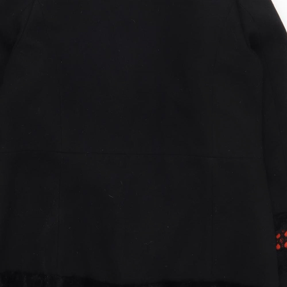 Joanna Hope Womens Black   Overcoat Coat Size 18  - Orange