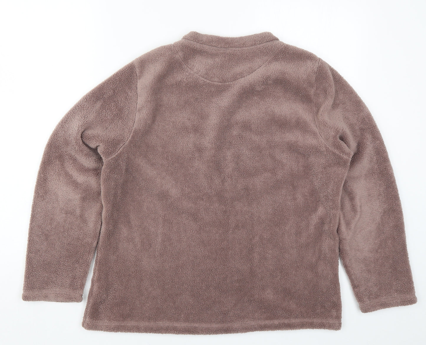 Primark Womens Brown Solid  Top Pyjama Top Size 14  - Love Heart