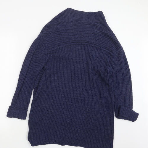 Superdry Womens Blue  Knit Cardigan Jumper Size L