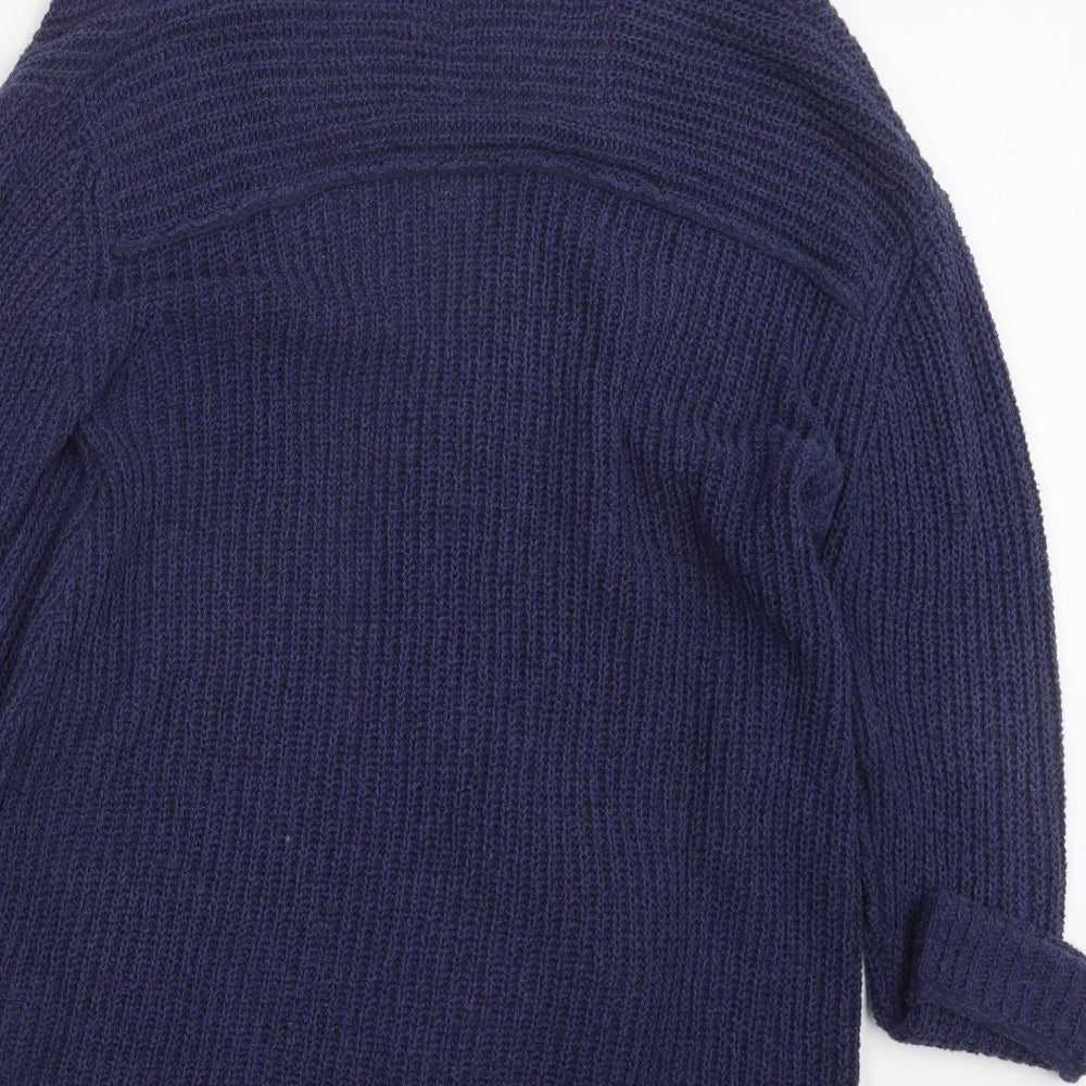 Superdry Womens Blue  Knit Cardigan Jumper Size L