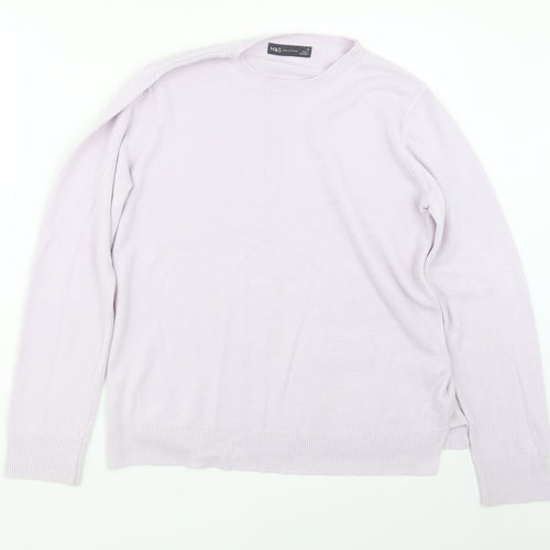 Marks and Spencer Womens Purple  Knit Pullover Jumper Size 12