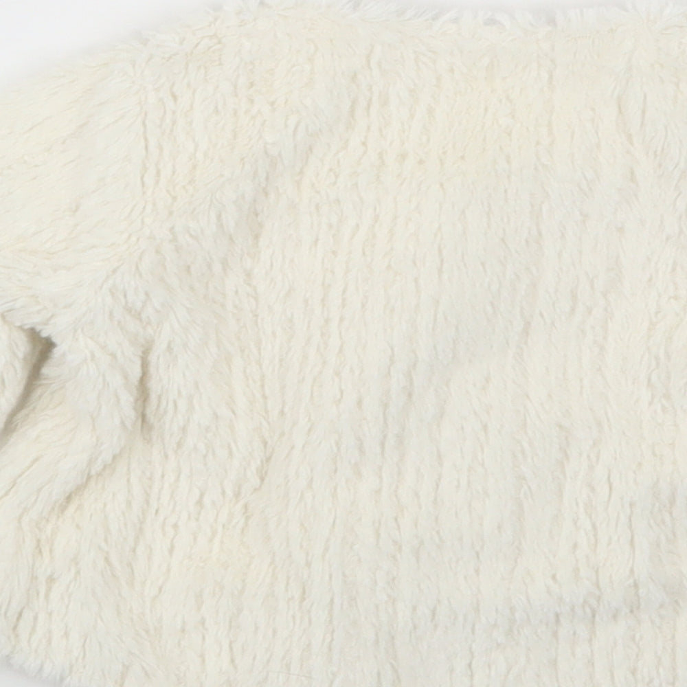 NEXT Girls White   Cardigan Jumper Size 6-9 Months