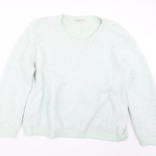 Peacocks Womens Green   Pullover Jumper Size XL
