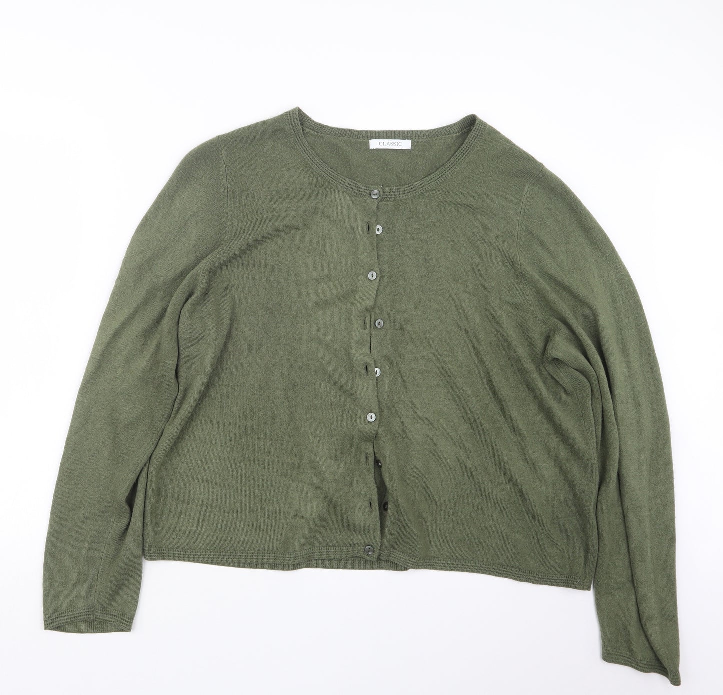 Marks and Spencer Womens Green  Knit Cape Jumper Size 20