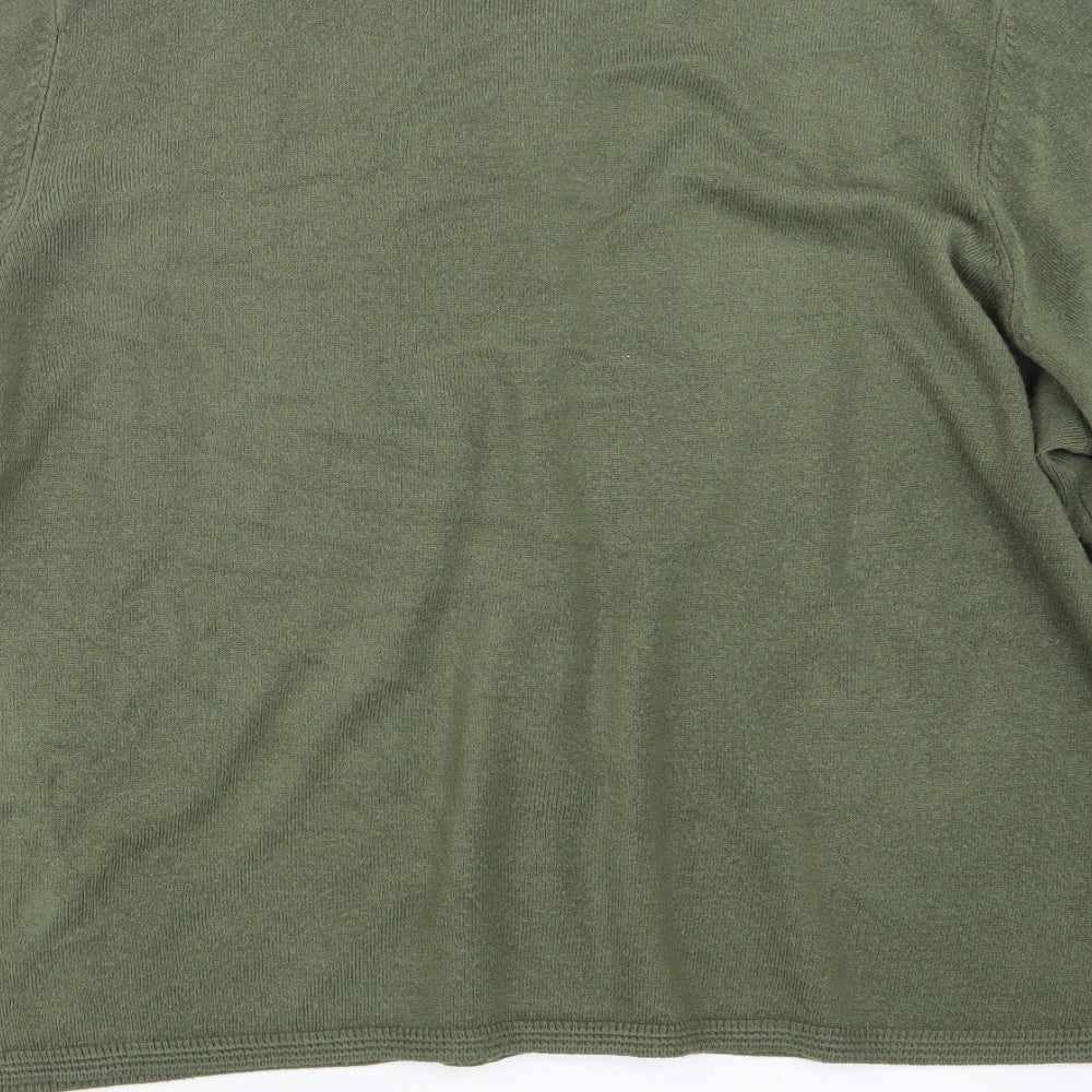 Marks and Spencer Womens Green  Knit Cape Jumper Size 20