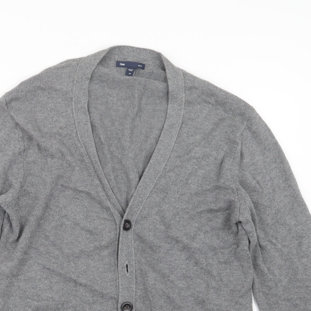 Gap Mens Grey  Knit Cardigan Jumper Size XS