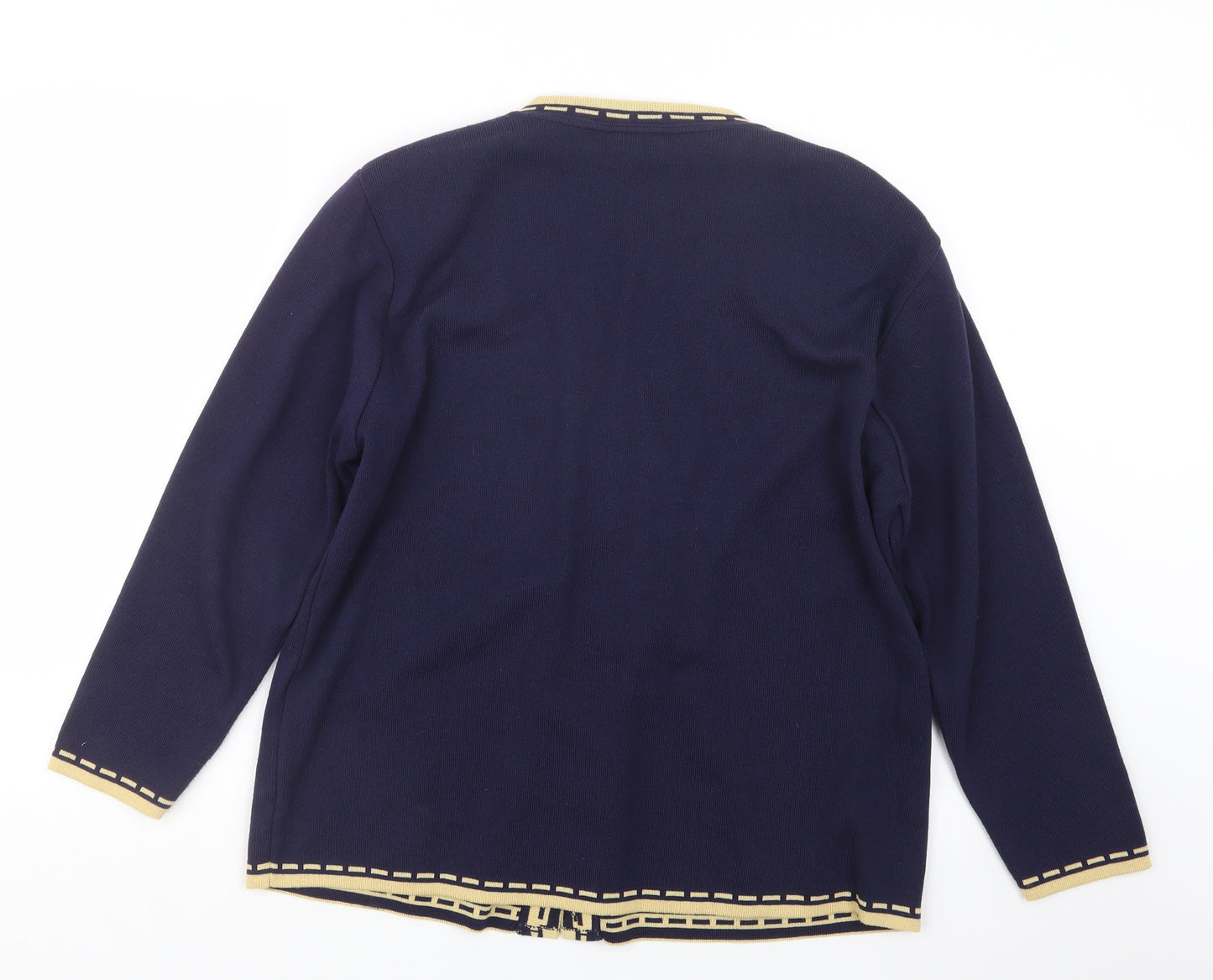 Eastex Womens Blue  Knit Cardigan Jumper Size L