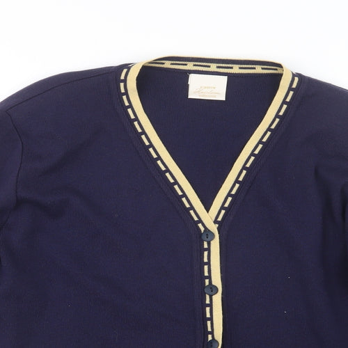 Eastex Womens Blue  Knit Cardigan Jumper Size L