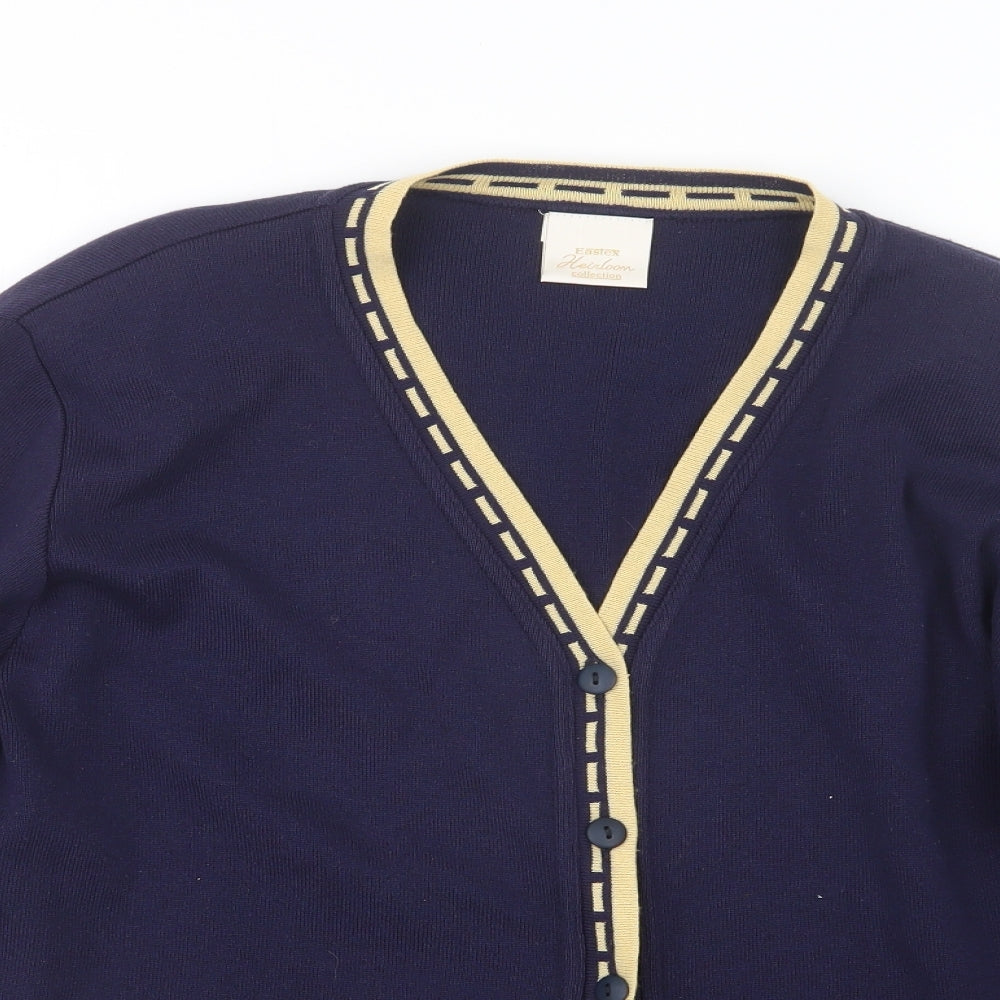 Eastex Womens Blue  Knit Cardigan Jumper Size L