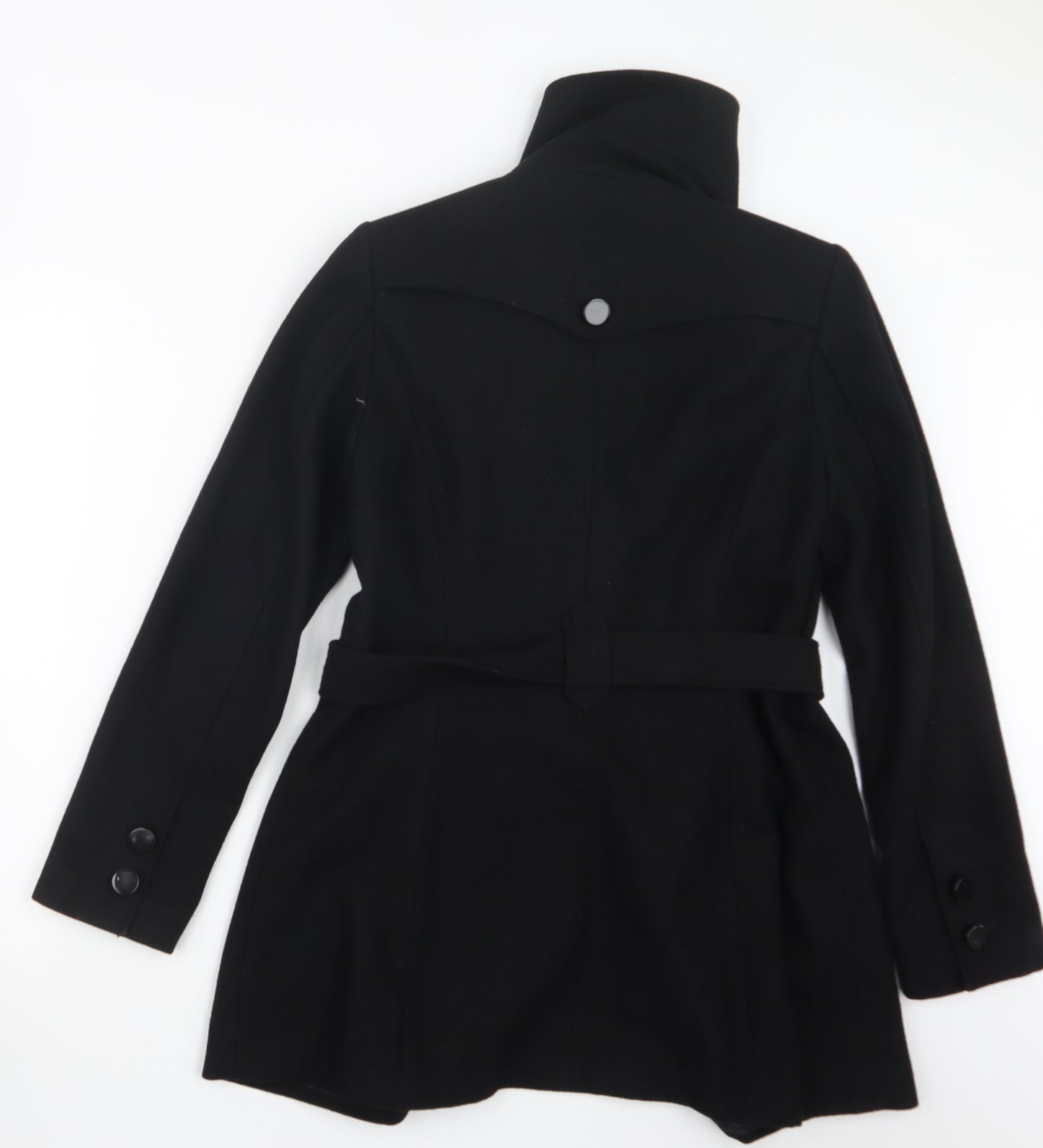 Dorothy Perkins Womens Black   Pea Coat Coat Size 10