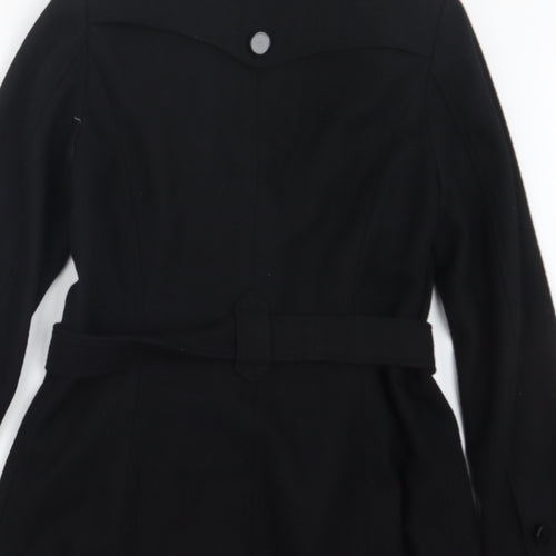 Dorothy Perkins Womens Black   Pea Coat Coat Size 10