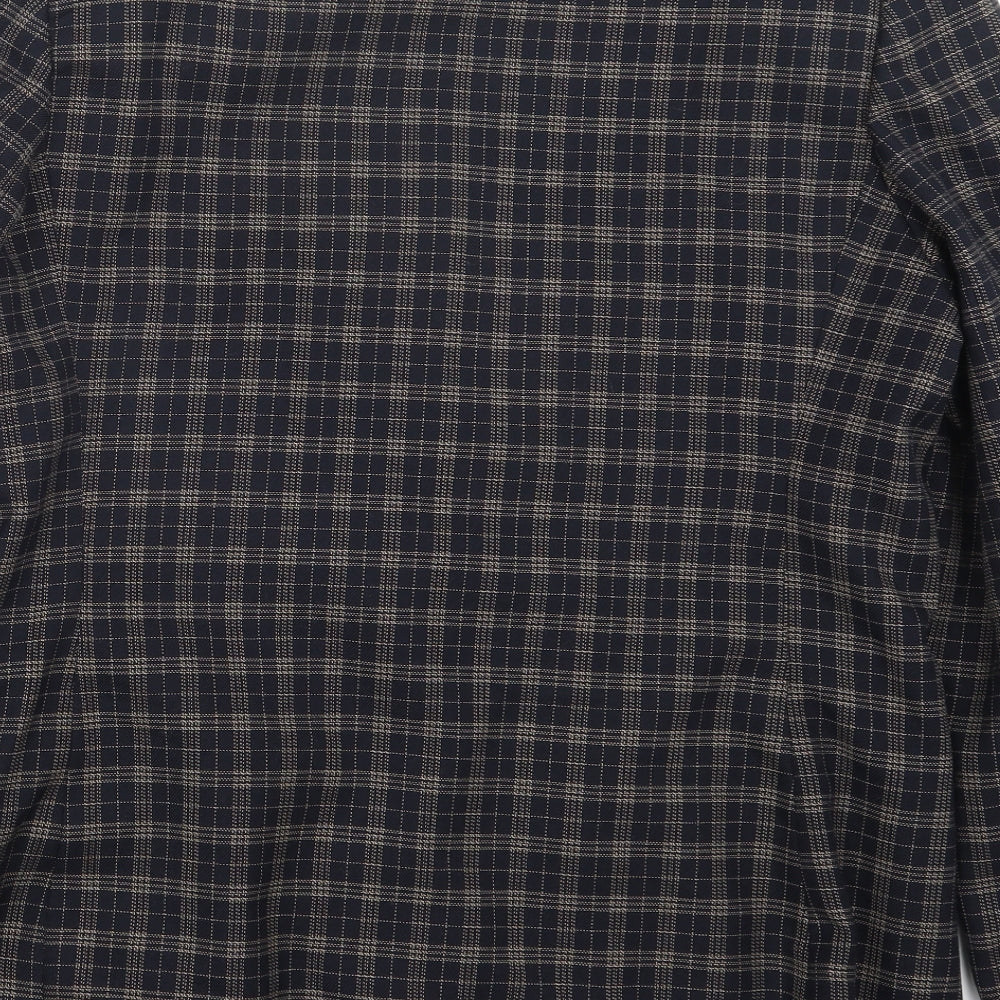 Compliments Womens Blue Check  Jacket  Size 16