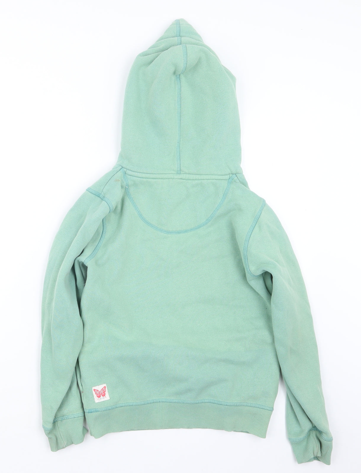 Fat Face Girls Green   Pullover Hoodie Size 8-9 Years