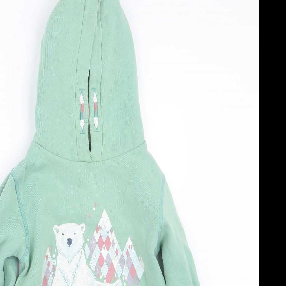 Fat Face Girls Green   Pullover Hoodie Size 8-9 Years
