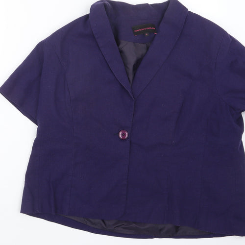 Hudson & Onslow Womens Blue   Jacket  Size 18