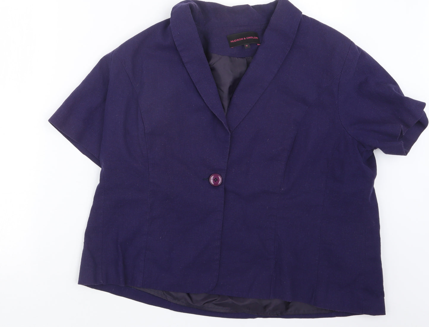 Hudson & Onslow Womens Blue   Jacket  Size 18