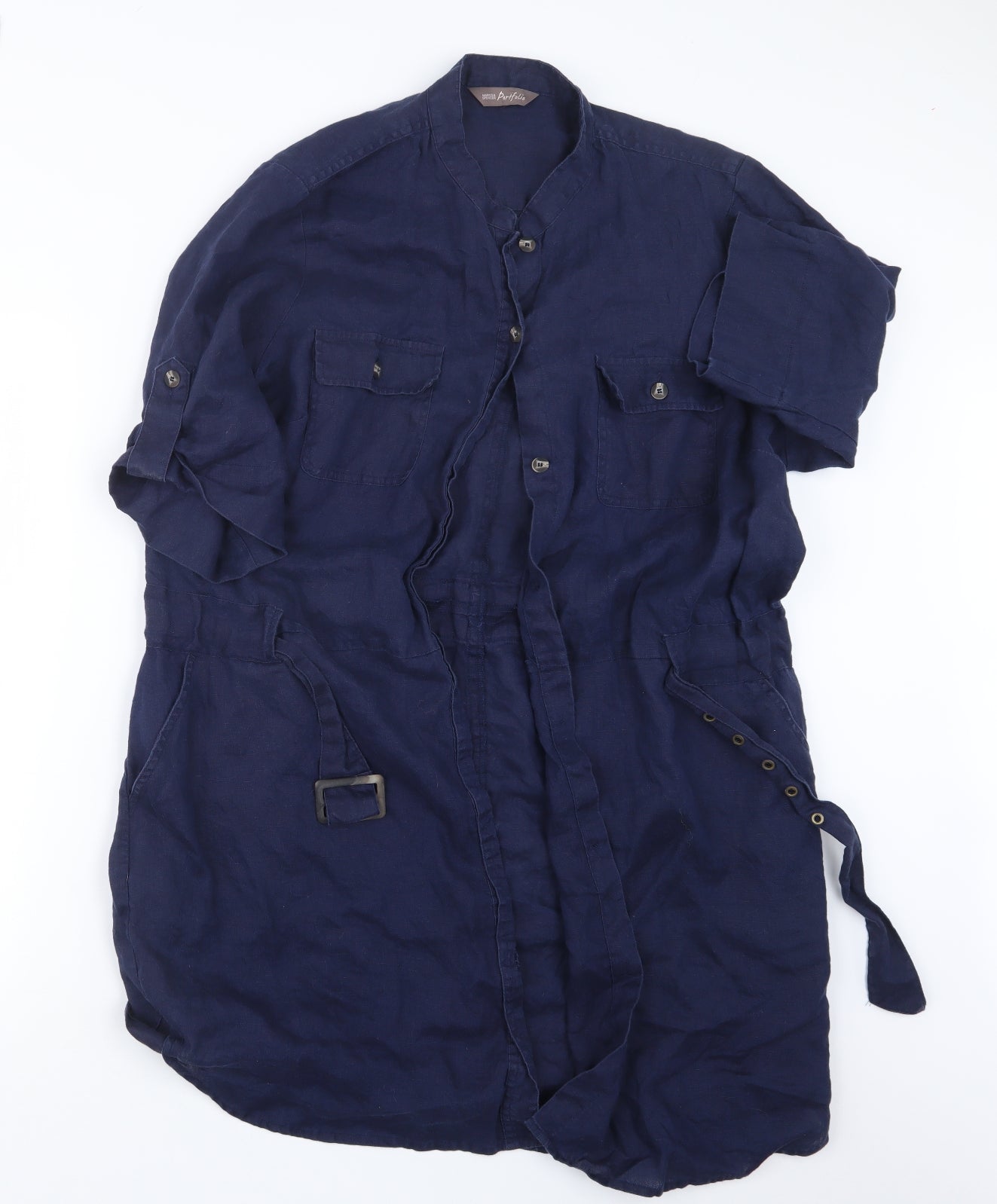 Marks and Spencer Womens Blue   Basic Button-Up Size 20
