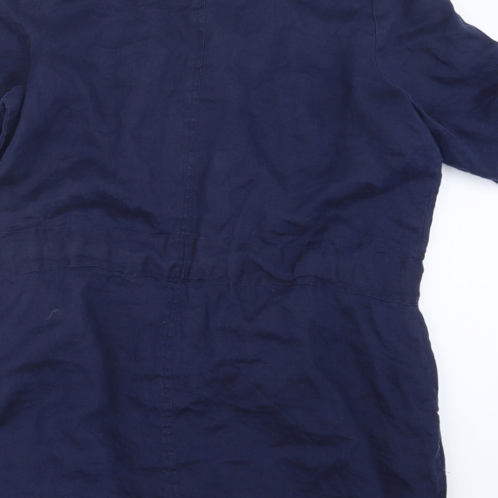 Marks and Spencer Womens Blue   Basic Button-Up Size 20