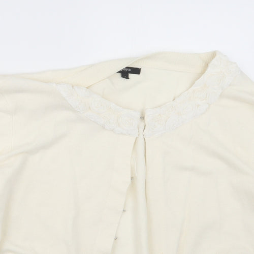 Papaya Womens Ivory   Cardigan Jumper Size 18