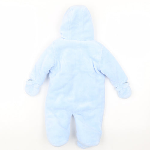 Baby Boys Blue   Coverall Outfit/Set Size 0-3 Months