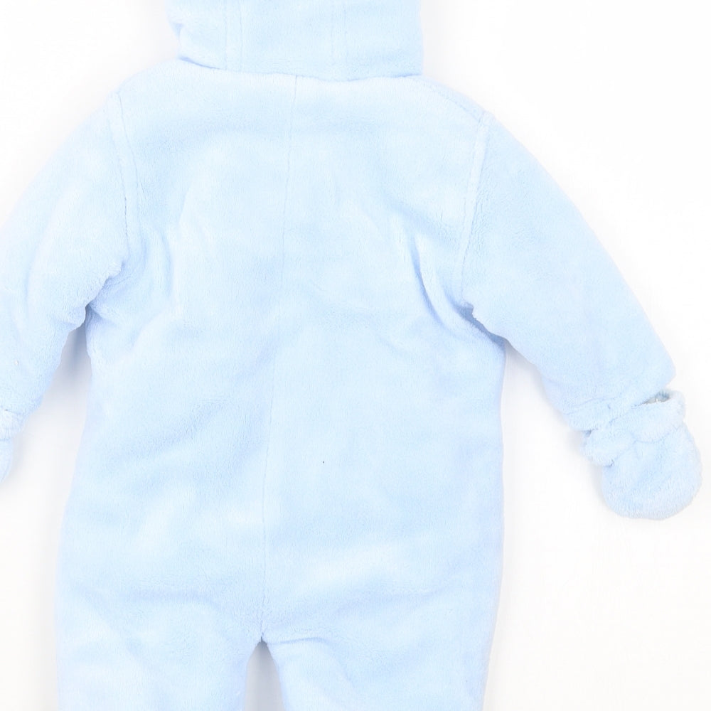 Baby Boys Blue   Coverall Outfit/Set Size 0-3 Months
