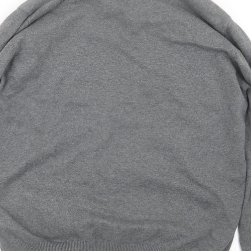 Debenhams Mens Grey  Knit Pullover Jumper Size L