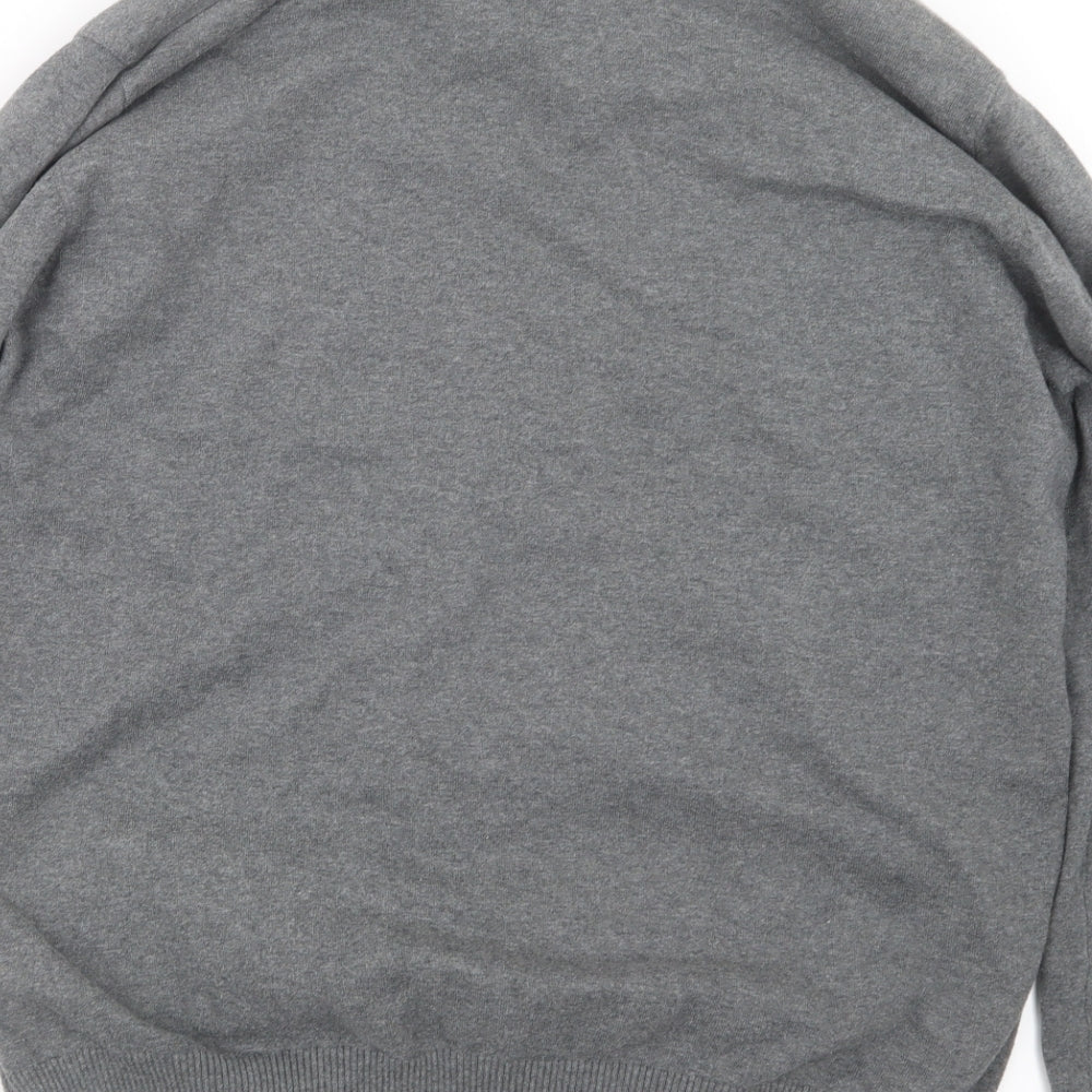 Debenhams Mens Grey  Knit Pullover Jumper Size L