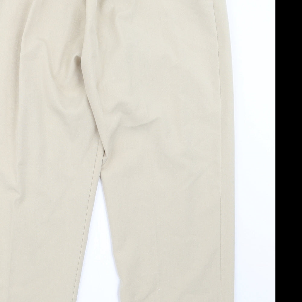 Preworn Womens Beige   Trousers  Size 18 L23.5 in