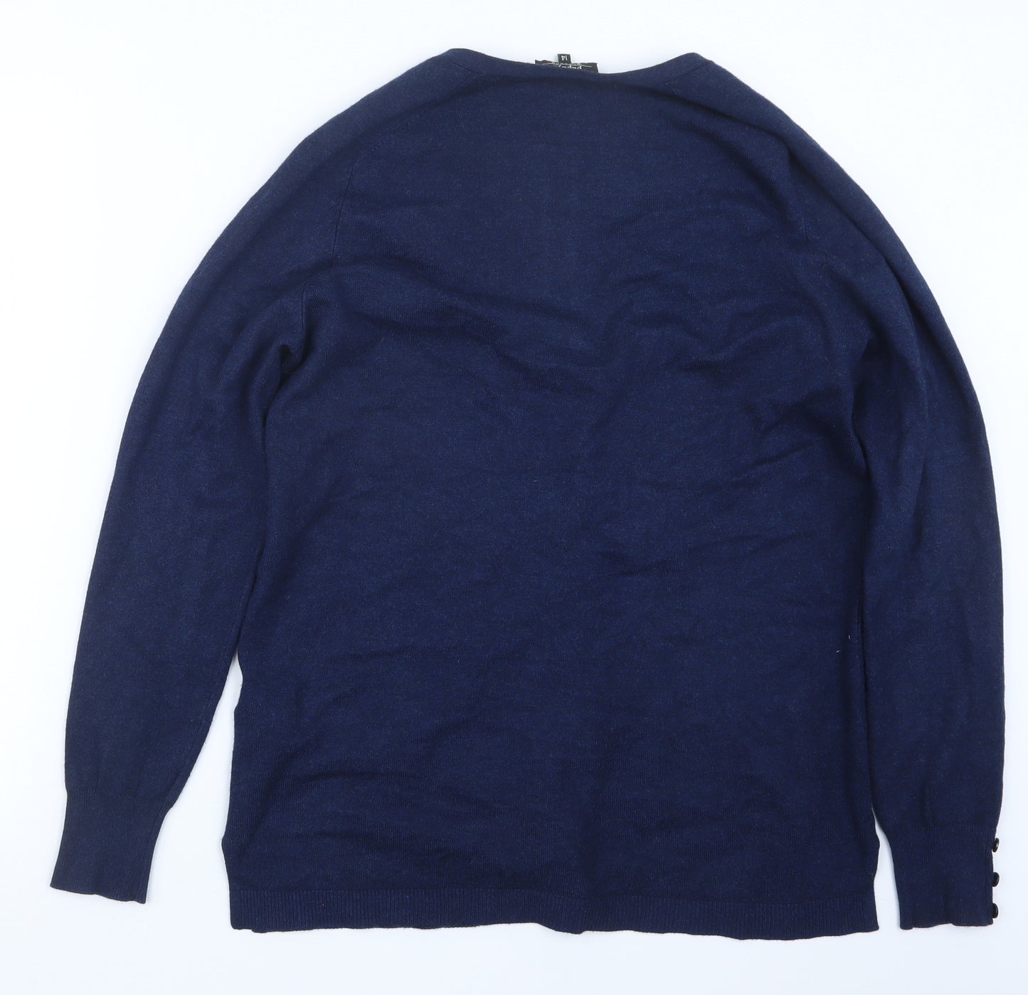 Papaya Womens Blue   Cardigan Jumper Size 14