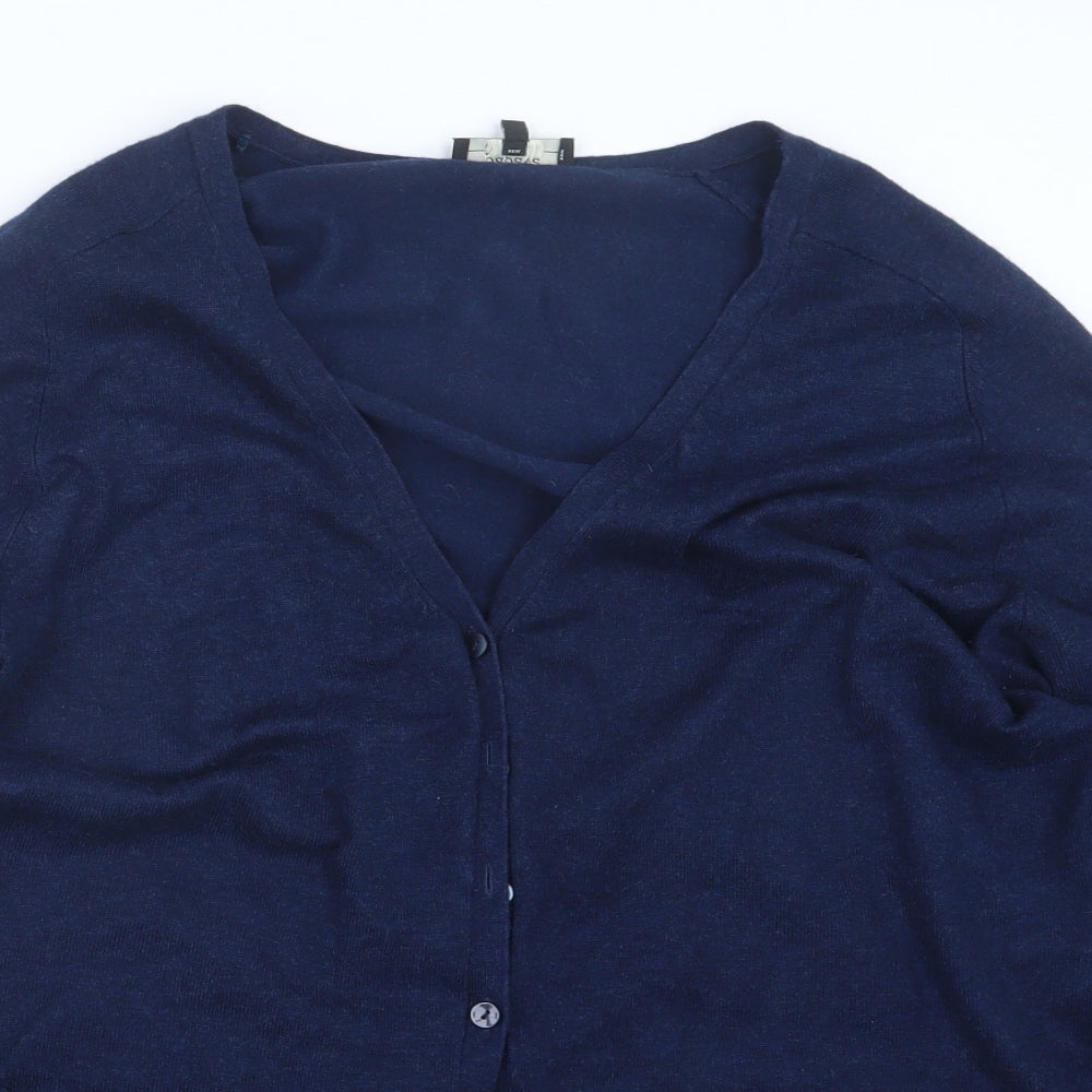 Papaya Womens Blue   Cardigan Jumper Size 14