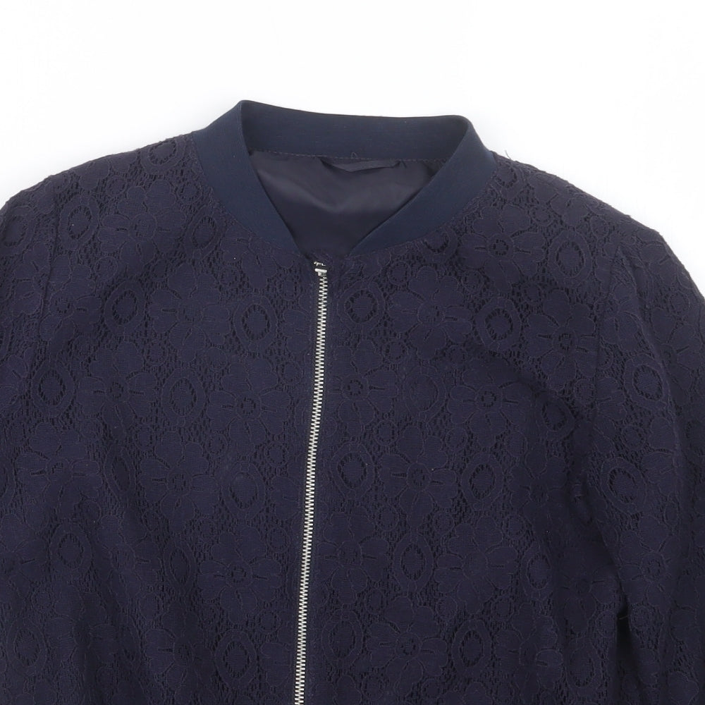 Nutmeg Girls Blue  Lace Jacket  Size 9-10 Years