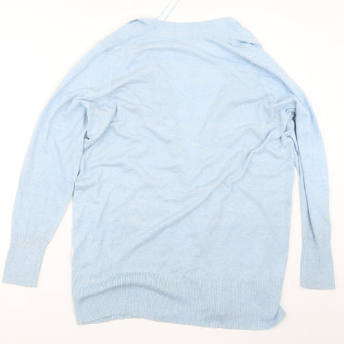 F&F Womens Blue  Knit Cardigan Jumper Size 16