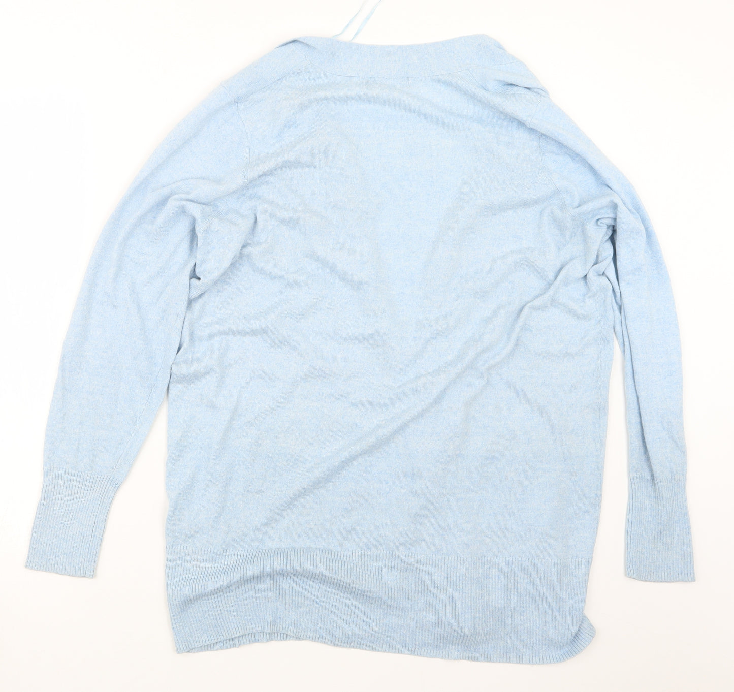 F&F Womens Blue  Knit Cardigan Jumper Size 16