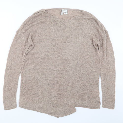 Divided by H&M Womens Beige  Knit Pullover Jumper Size M