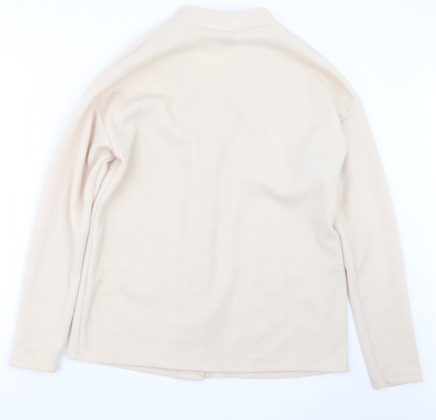 SheIn Womens Beige  Knit Cardigan Jumper Size S