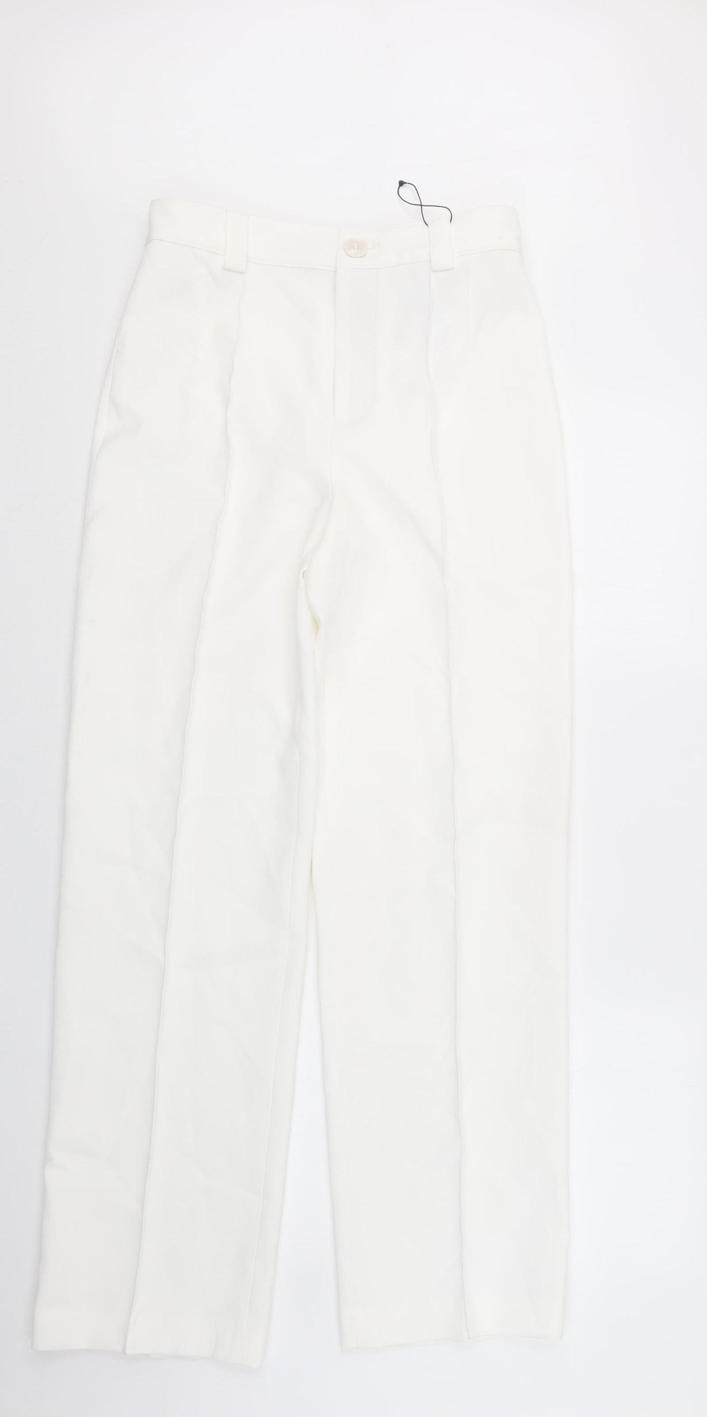 Zara Womens White   Trousers  Size S L31.5 in