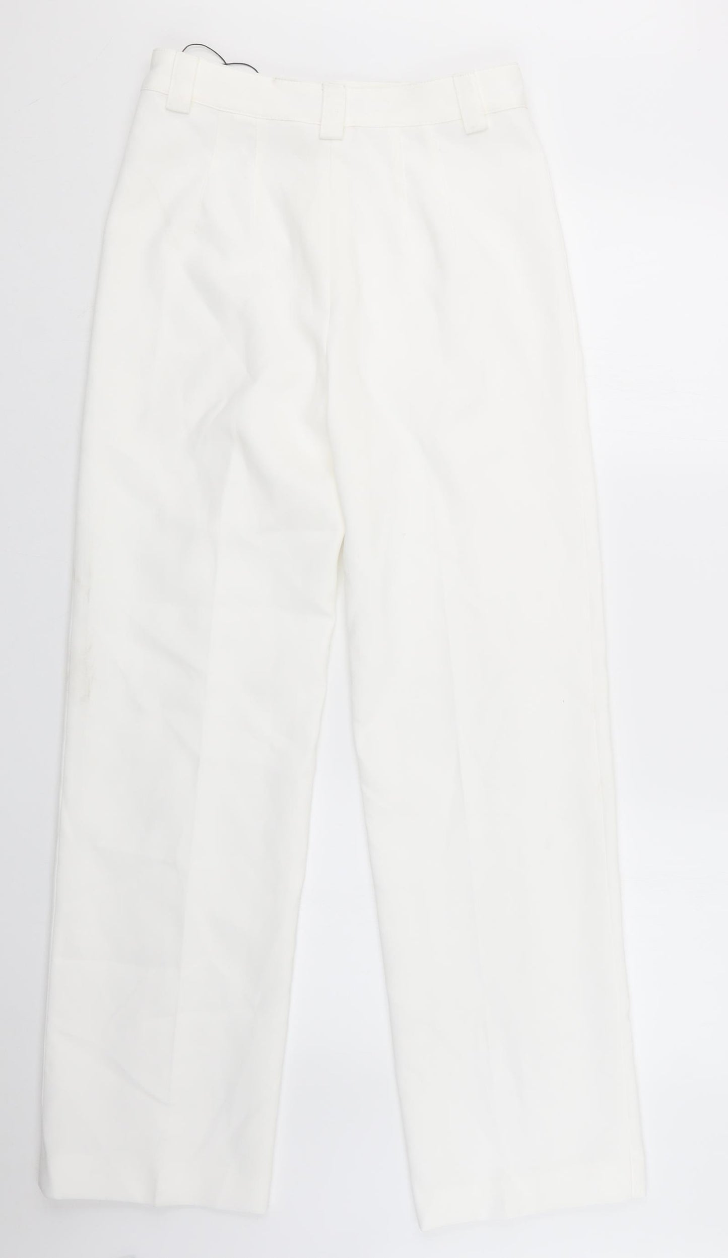 Zara Womens White   Trousers  Size S L31.5 in