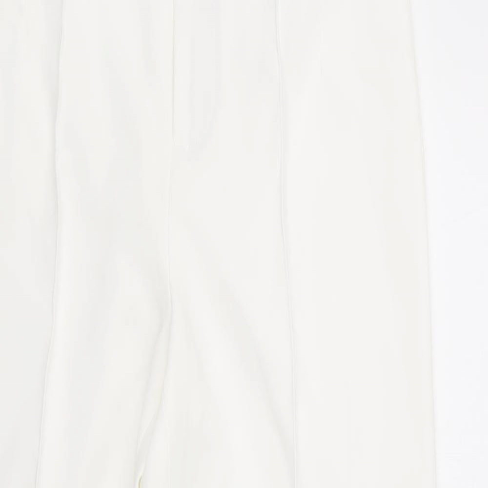 Zara Womens White   Trousers  Size S L31.5 in