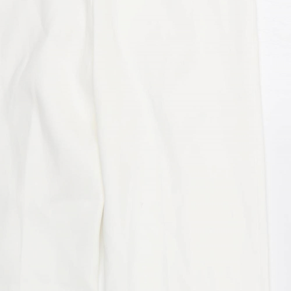 Zara Womens White   Trousers  Size S L31.5 in
