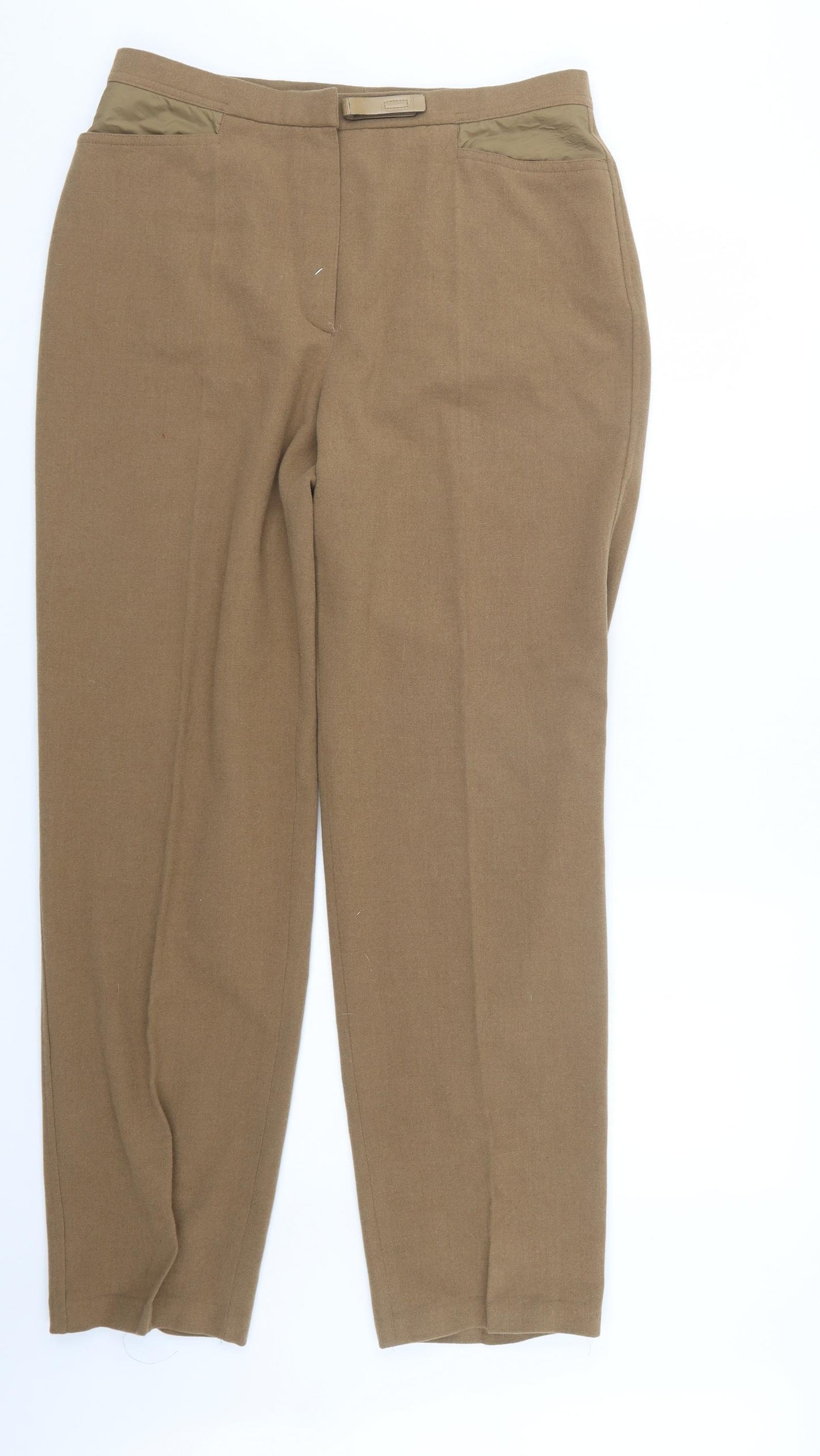 Court Womens Beige   Trousers  Size 16 L30 in