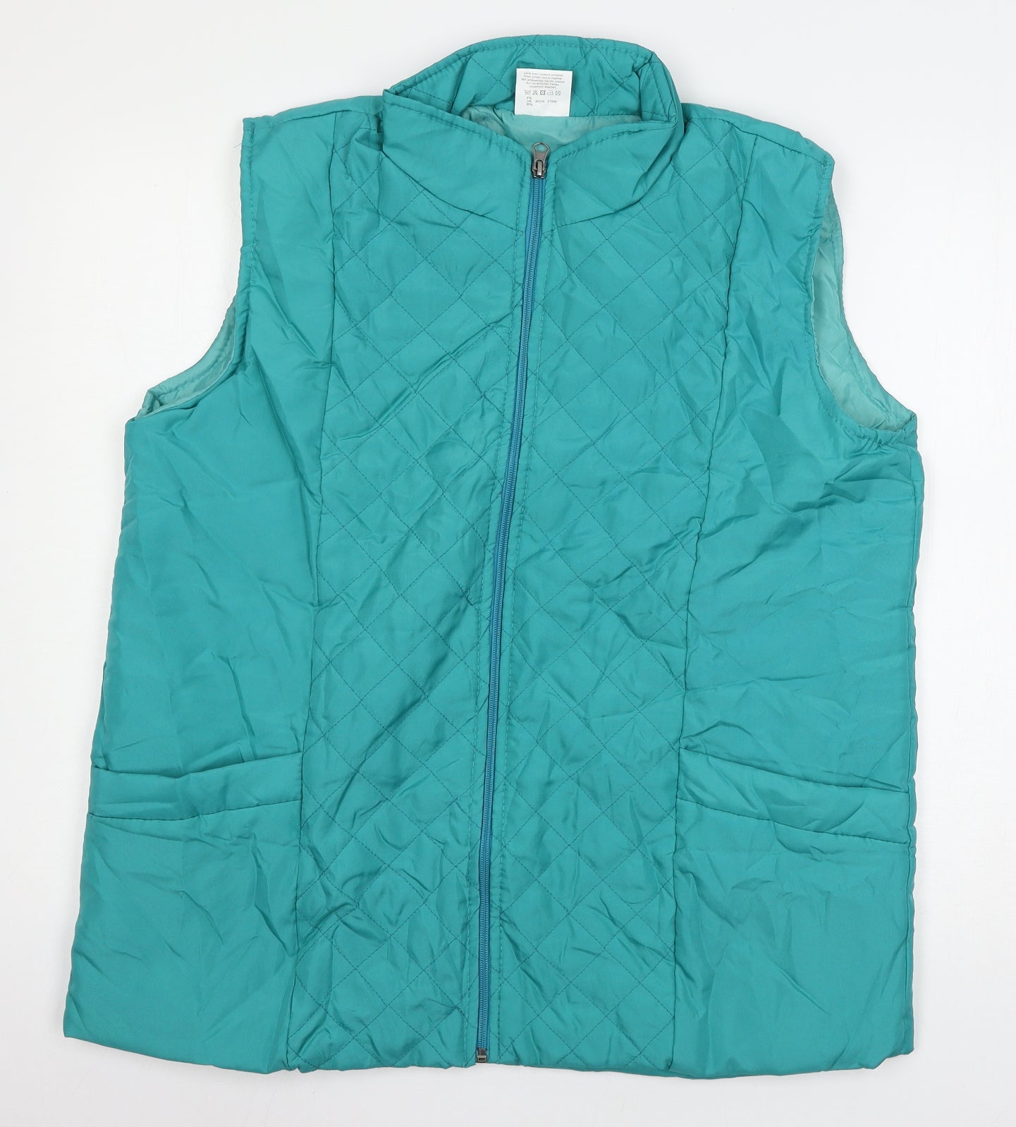 Anne De Lancay Womens Blue   Gilet Coat Size L