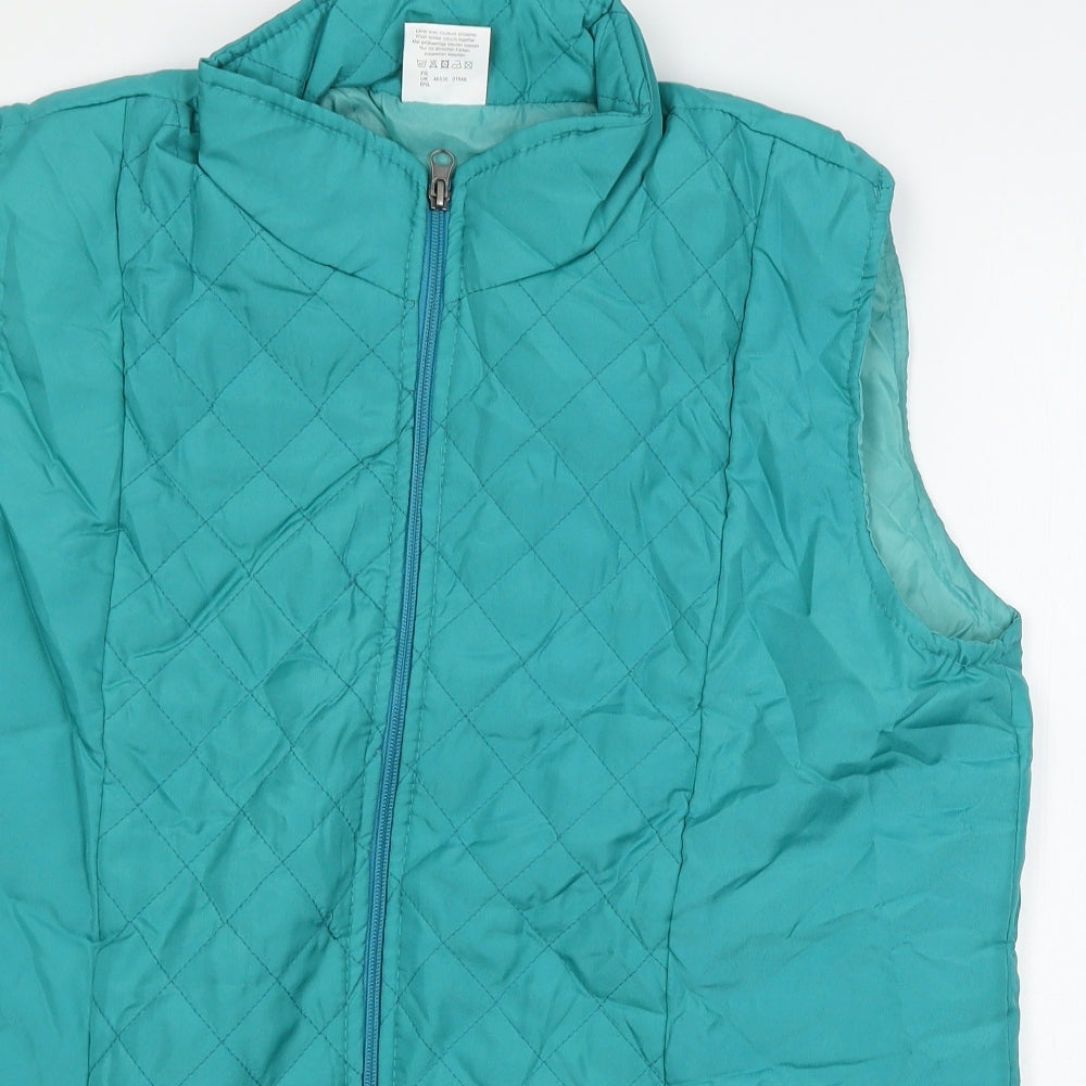 Anne De Lancay Womens Blue   Gilet Coat Size L