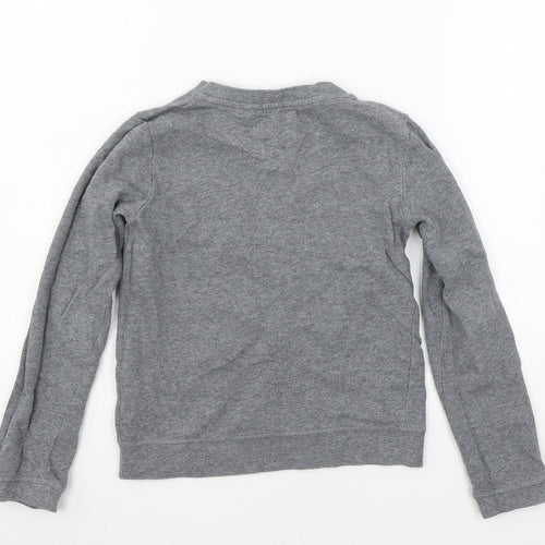 TU Boys Grey  Jersey Pullover Sweatshirt Size 9 Years  - Owl