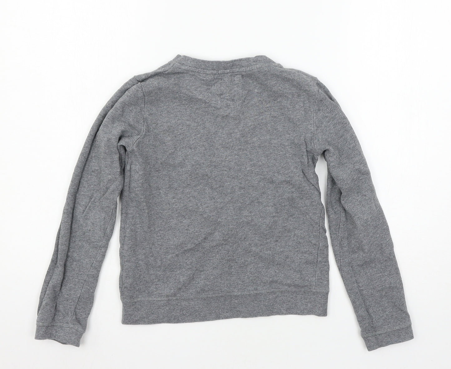 TU Boys Grey  Jersey Pullover Sweatshirt Size 9 Years  - Owl