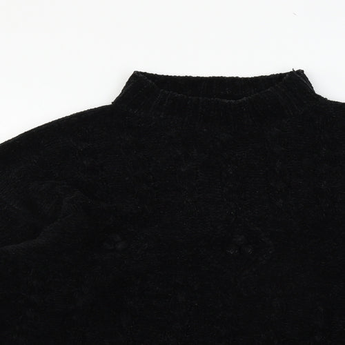 Nutshell Womens Black  Knit Pullover Jumper Size S