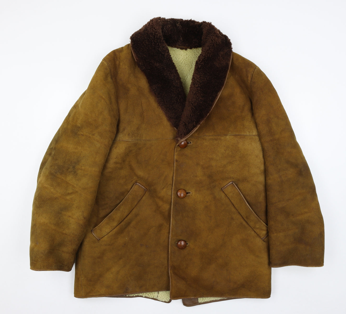 Morlands Mens Brown   Pea Coat Coat Size L