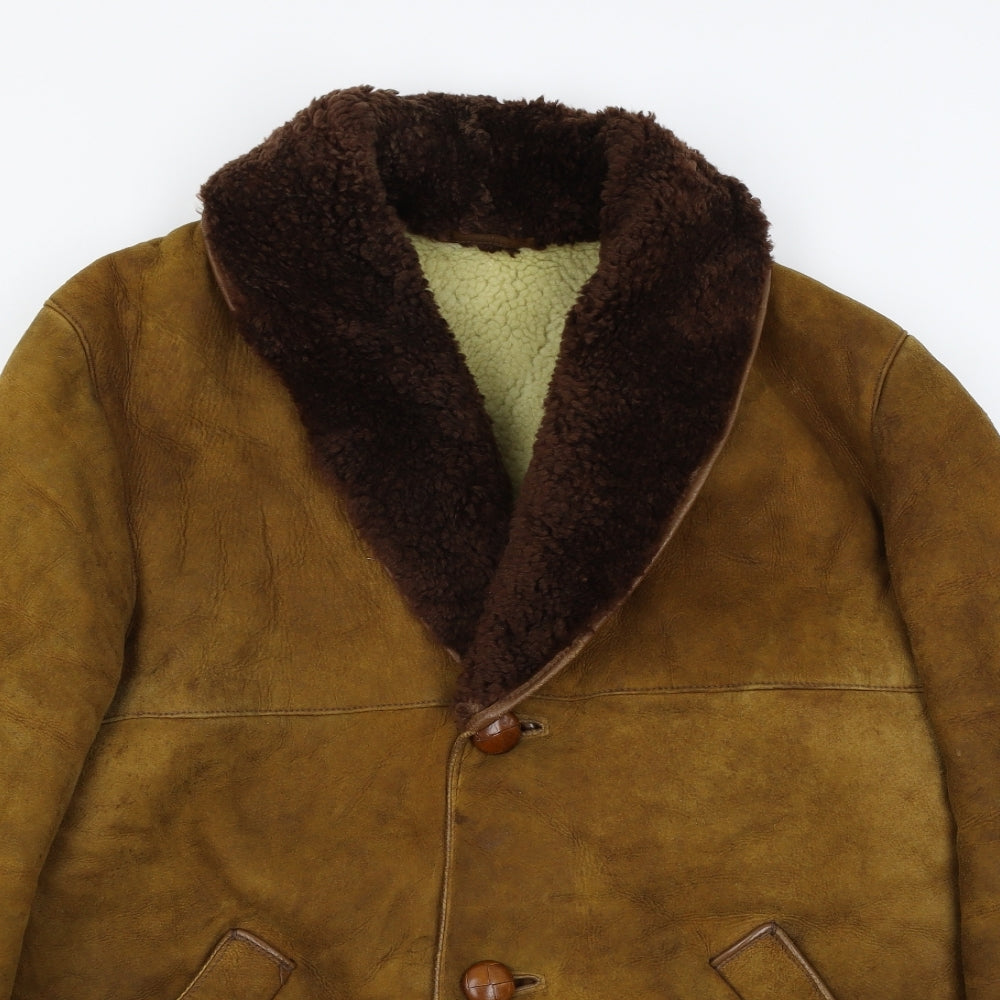 Morlands Mens Brown   Pea Coat Coat Size L