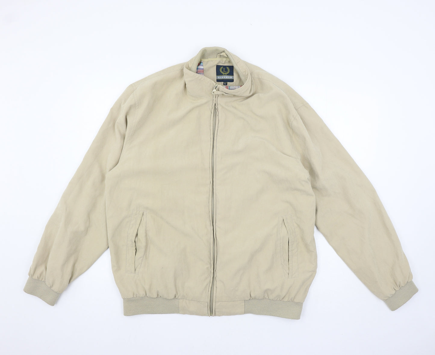 Lincoln Mens Beige   Jacket  Size L