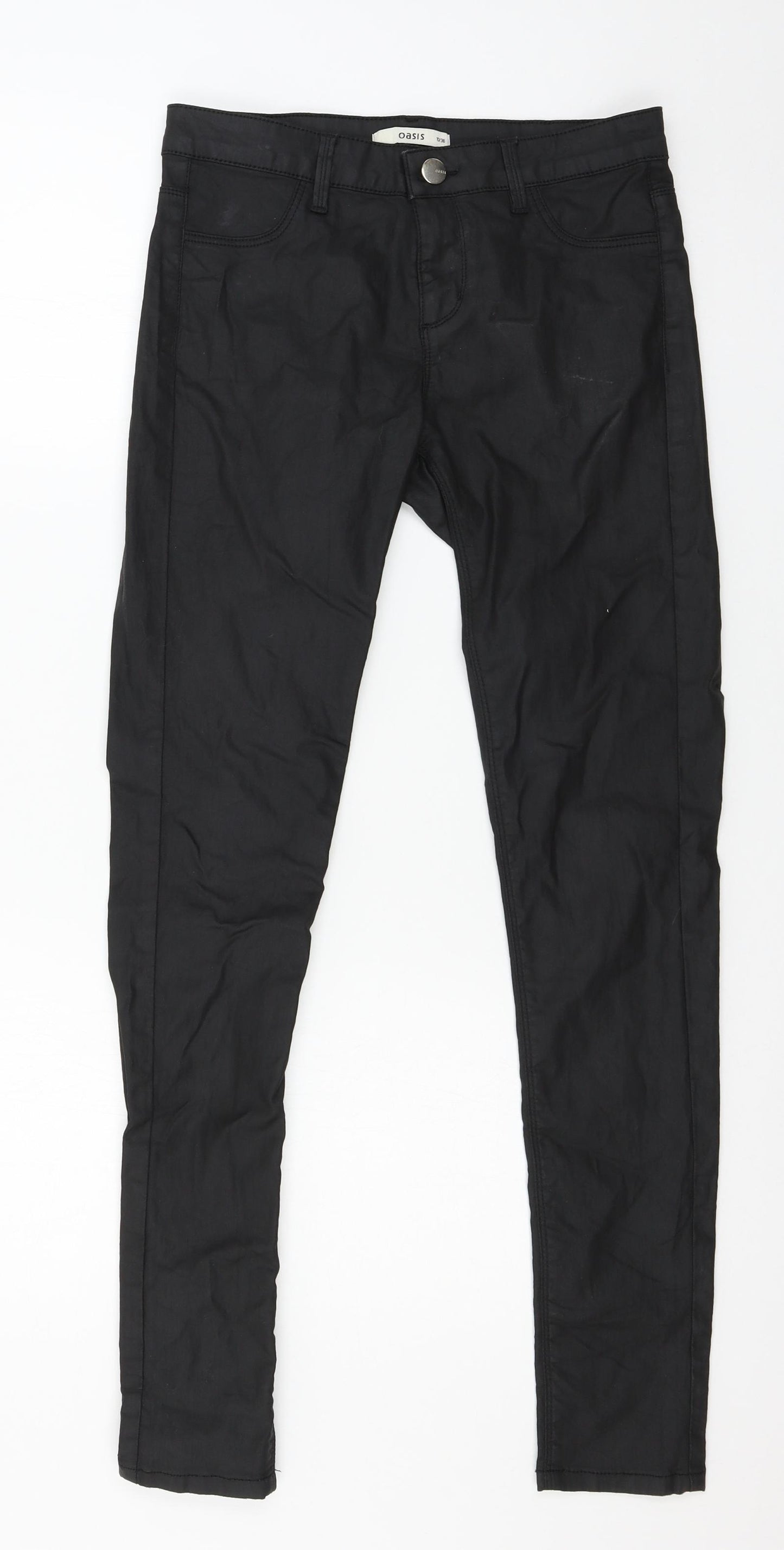 Oasis Womens Black   Trousers  Size 10 L29 in